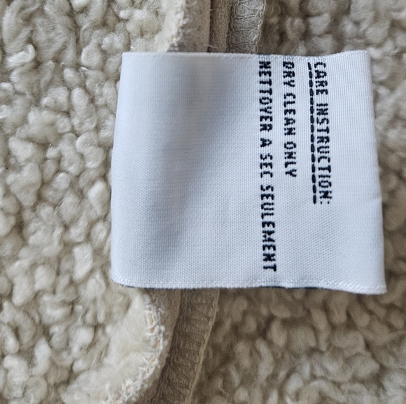 ⏰️LAST CHANCE! FINAL PRICE💲Talbots Cream Faux Sherling Loop Button Jacket - Picture 7 of 10